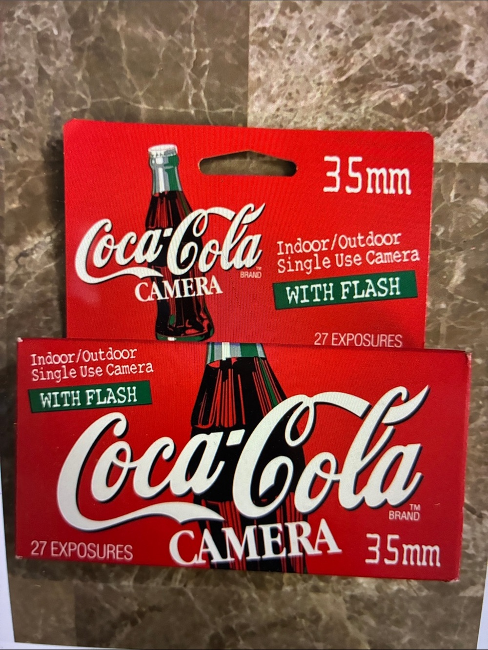 Vintage Coca Cola Red 35mm Disposable Camera with Flash Packaging New sealed
